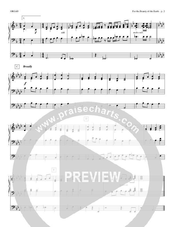 For The Beauty Of The Earth Organ (Todd Billingsley)