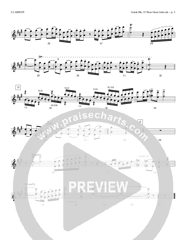 Guide Me O Thou Great Jehovah Clarinet (Todd Billingsley)