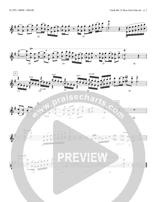 Guide Me O Thou Great Jehovah Flute/Oboe (Todd Billingsley)