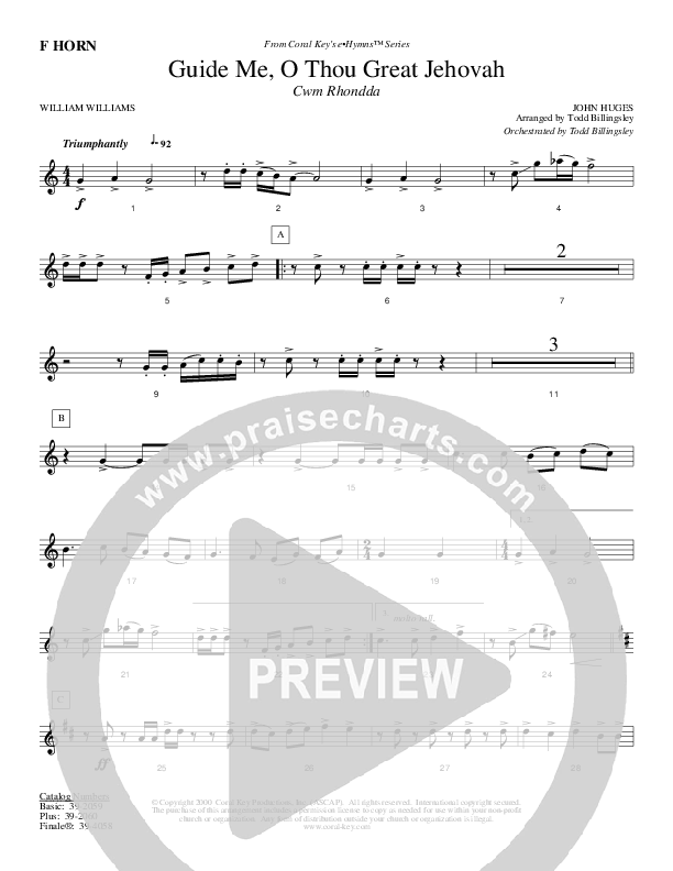 Guide Me O Thou Great Jehovah French Horn (Todd Billingsley)