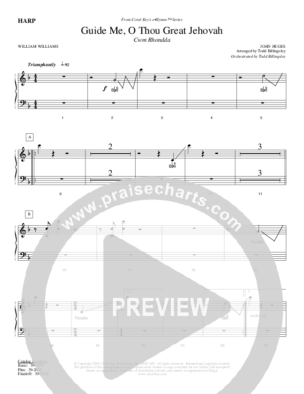 Guide Me O Thou Great Jehovah Harp (Todd Billingsley)