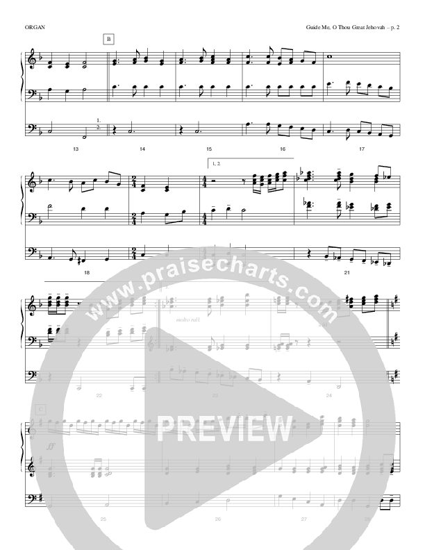 Guide Me O Thou Great Jehovah Organ (Todd Billingsley)