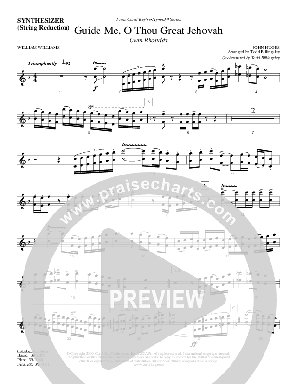 Guide Me O Thou Great Jehovah Synth Strings (Todd Billingsley)