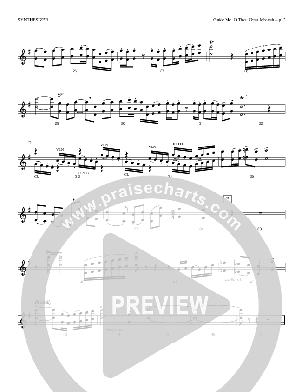 Guide Me O Thou Great Jehovah Synth Strings (Todd Billingsley)