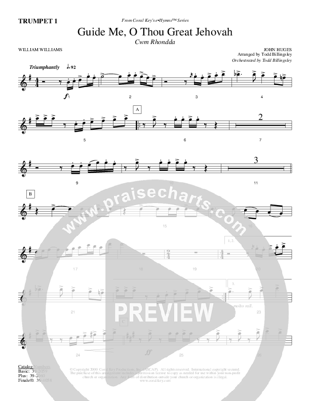 Guide Me O Thou Great Jehovah Trumpet 1 (Todd Billingsley)