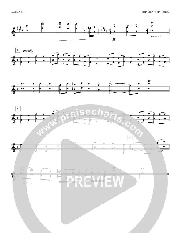 Holy Holy Holy Clarinet (Todd Billingsley)