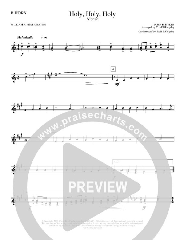 Holy Holy Holy French Horn (Todd Billingsley)