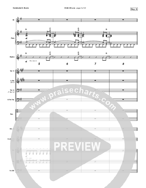 Child Of Love Conductor's Score (We The Kingdom)