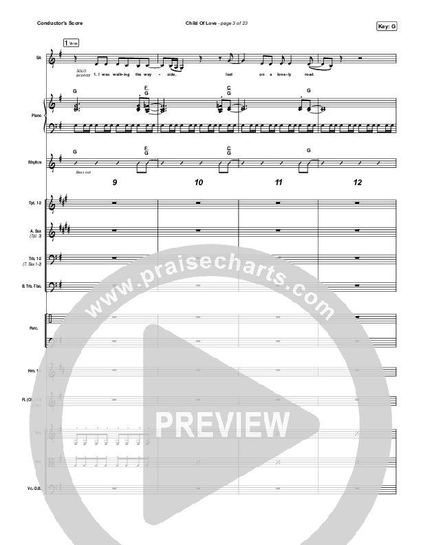 Child Of Love Conductor's Score (We The Kingdom)
