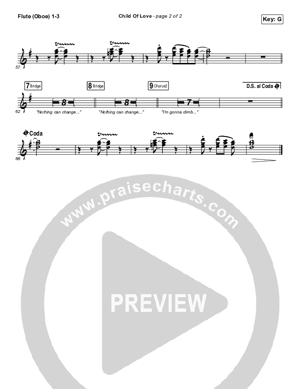 Child Of Love Flute/Oboe 1/2/3 (We The Kingdom)