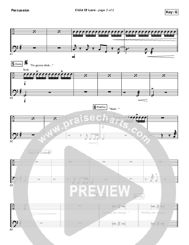 Child Of Love Percussion (We The Kingdom)