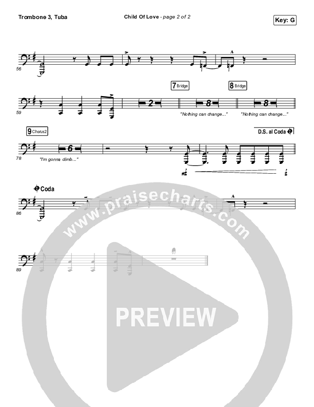 Child Of Love Trombone 3/Tuba (We The Kingdom)