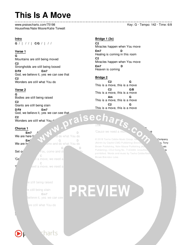 This Is A Move Chords & Lyrics (Housefires / Nate Moore / Katie Torwalt)