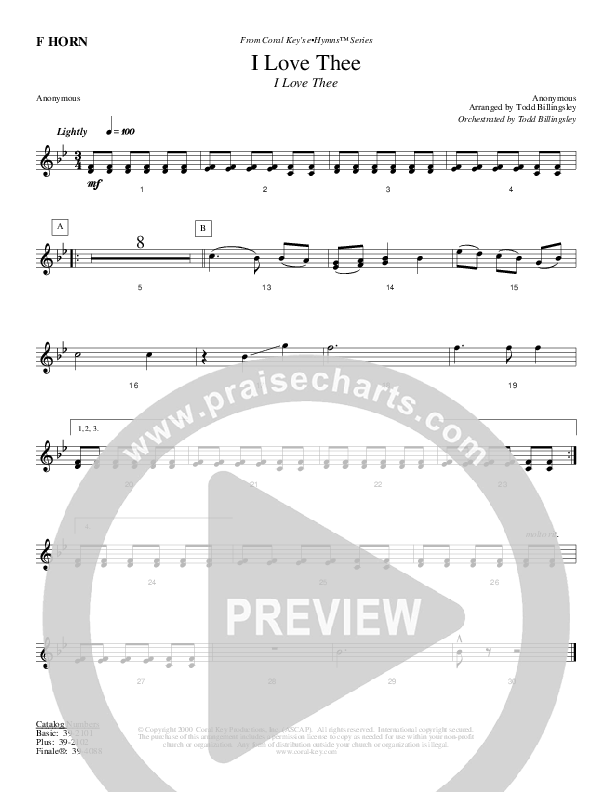 I Love Thee French Horn (Todd Billingsley)