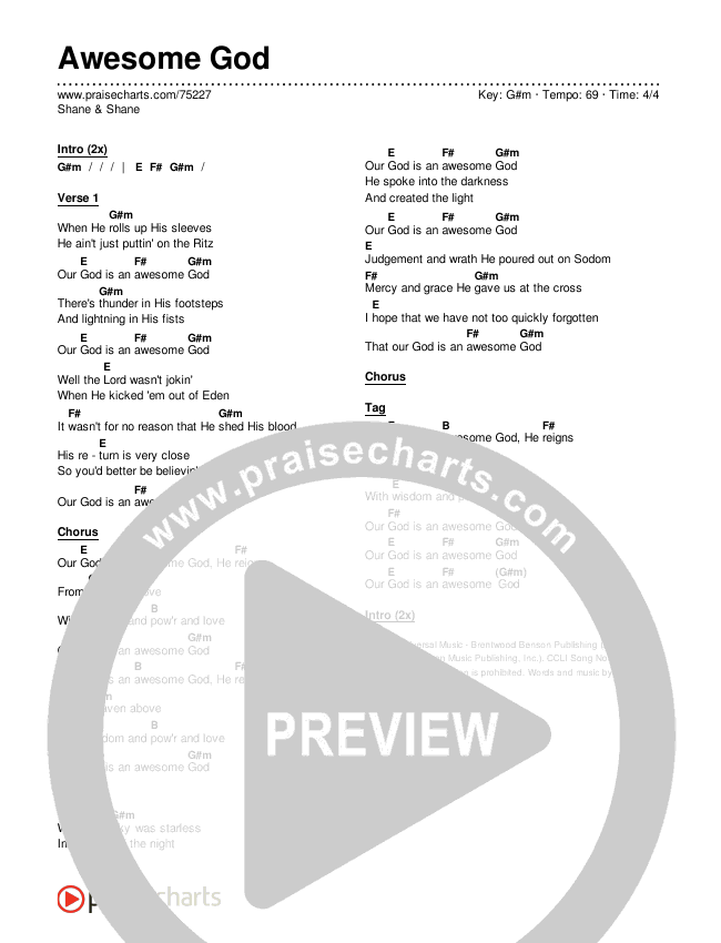 awesome god chords lyrics awesome god chords lyrics