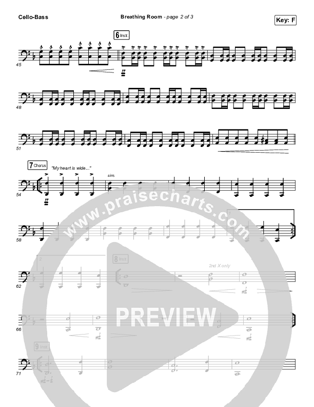 Breathing Room (Live) Cello/Bass (Kim Walker-Smith)