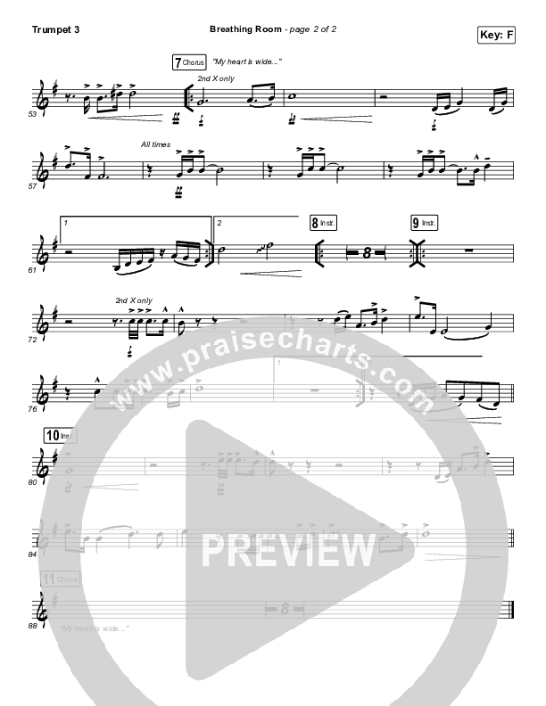 Breathing Room (Live) Trumpet 3 (Kim Walker-Smith)