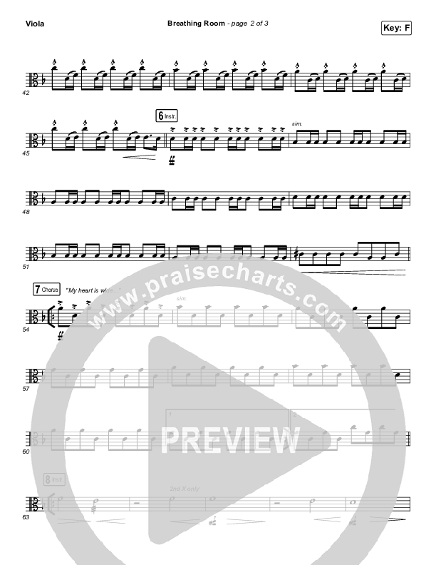 Breathing Room (Live) Viola (Kim Walker-Smith)