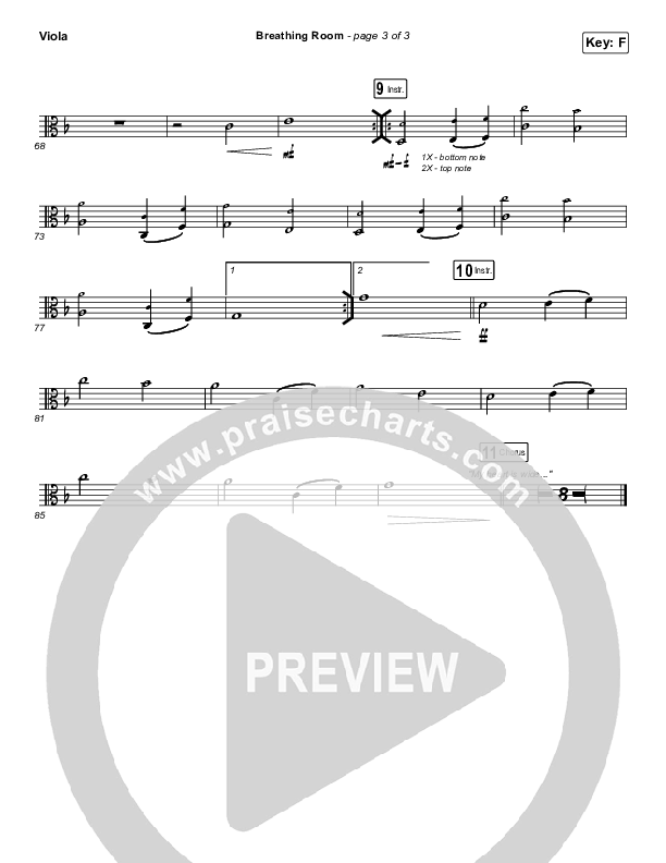 Breathing Room (Live) Viola (Kim Walker-Smith)