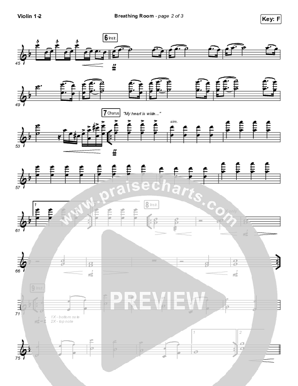 Breathing Room (Live) String Pack (Kim Walker-Smith)