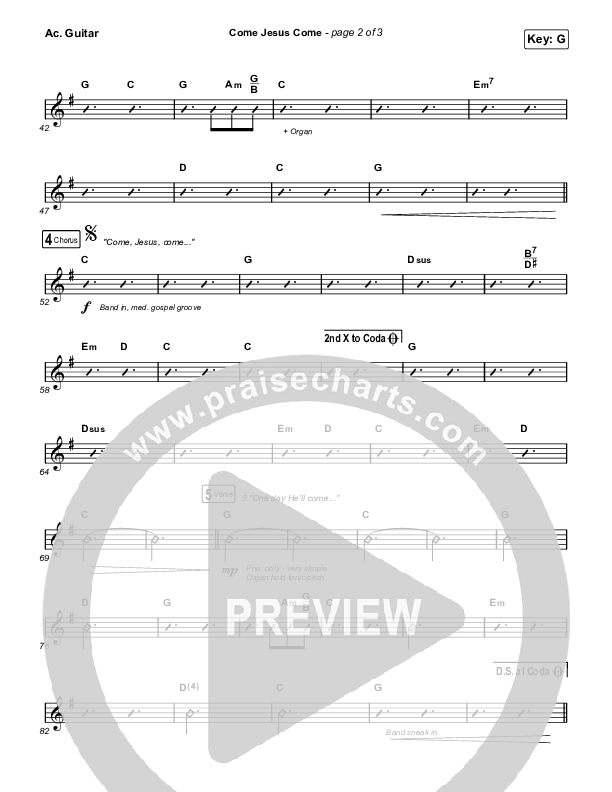 Come Jesus Come Acoustic Guitar (Stephen McWhirter)