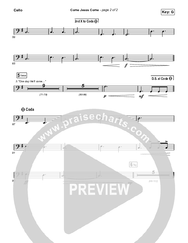 Come Jesus Come Cello (Stephen McWhirter)