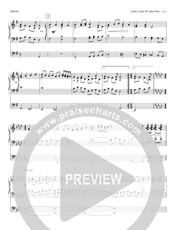 Joyful Joyful We Adore Thee Organ (Todd Billingsley)