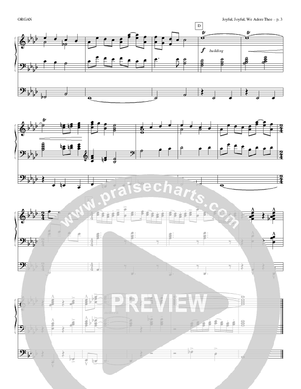Joyful Joyful We Adore Thee Organ (Todd Billingsley)