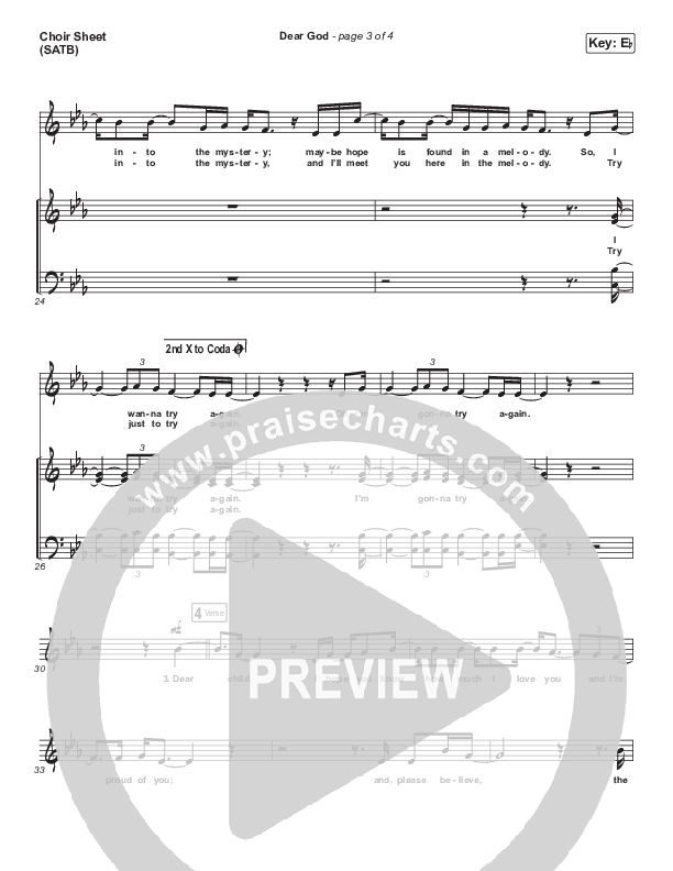 Dear God Choir Vocals (SATB) (Cory Asbury)