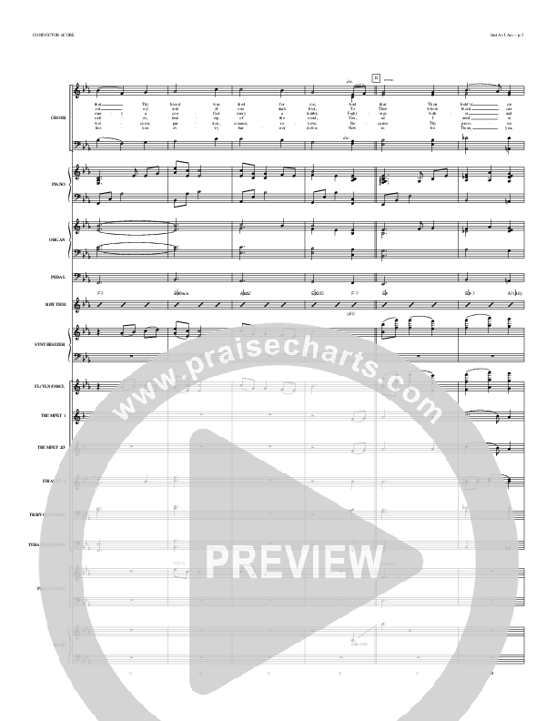 Just As I Am Conductor's Score (Todd Billingsley)