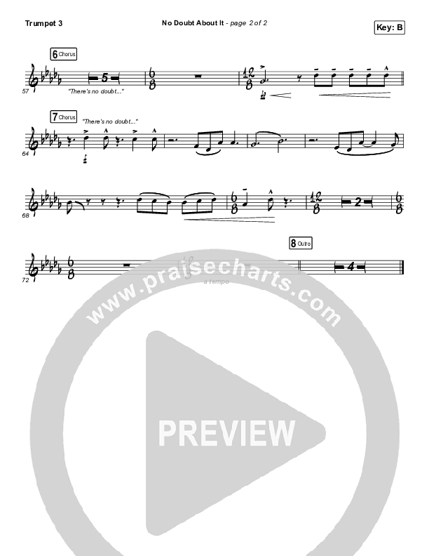 No Doubt About It Trumpet 3 (We The Kingdom)