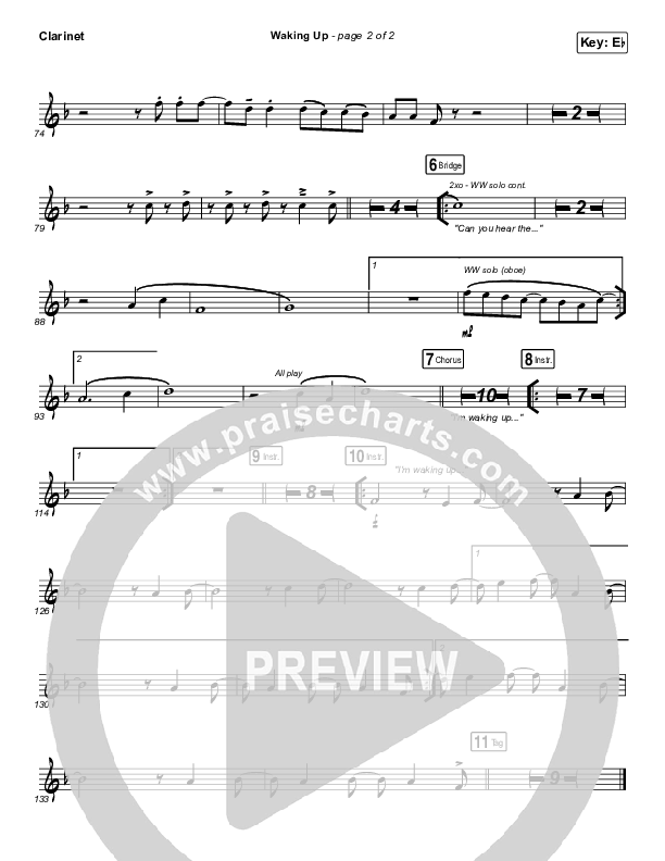 Waking Up Clarinet (We The Kingdom)