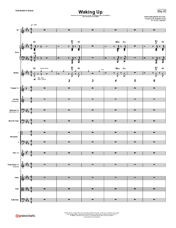 Waking Up Conductor's Score (We The Kingdom)
