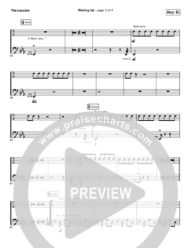 Waking Up Percussion (We The Kingdom)