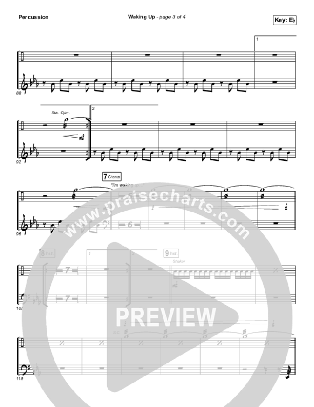 Waking Up Percussion (We The Kingdom)