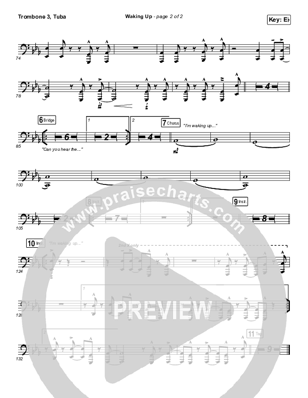 Waking Up Trombone 3/Tuba (We The Kingdom)