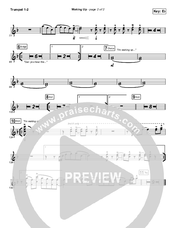 Waking Up Trumpet 1,2 (We The Kingdom)