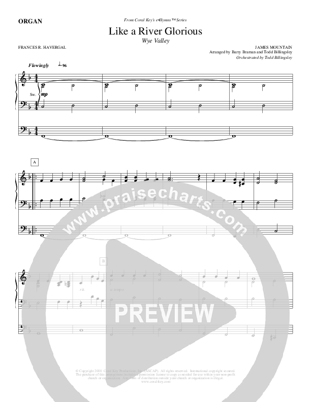 Like A River Glorious Organ (Todd Billingsley)