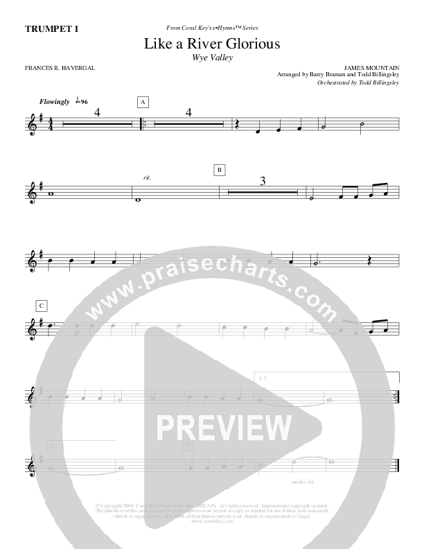 Like A River Glorious Trumpet 1 (Todd Billingsley)