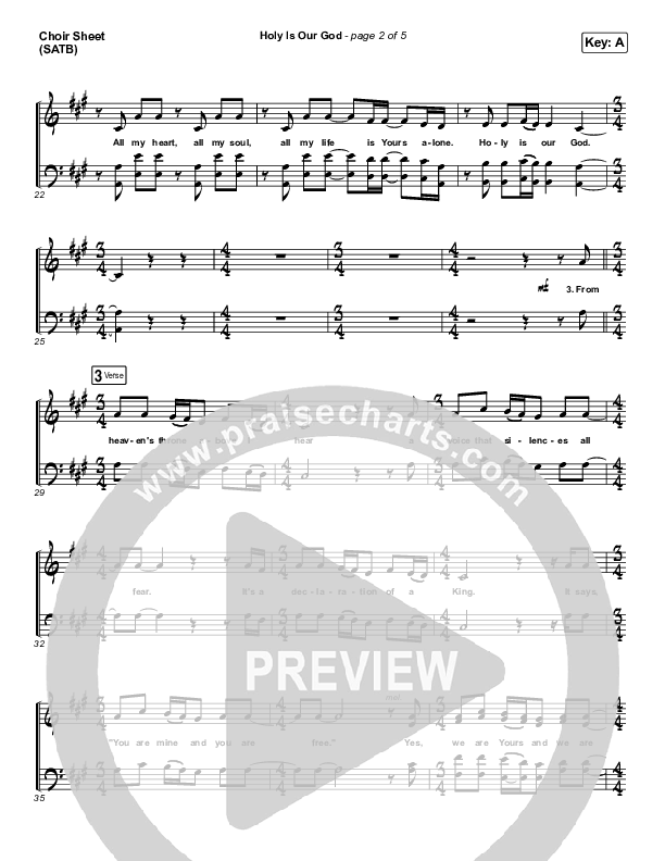 Holy Is Our God Choir Vocals (SATB) (Austin Stone Worship)