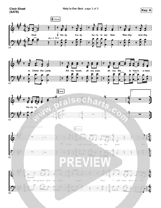 Holy Is Our God Choir Vocals (SATB) (Austin Stone Worship)