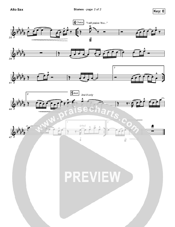 Stones Alto Sax (Kim Walker-Smith)