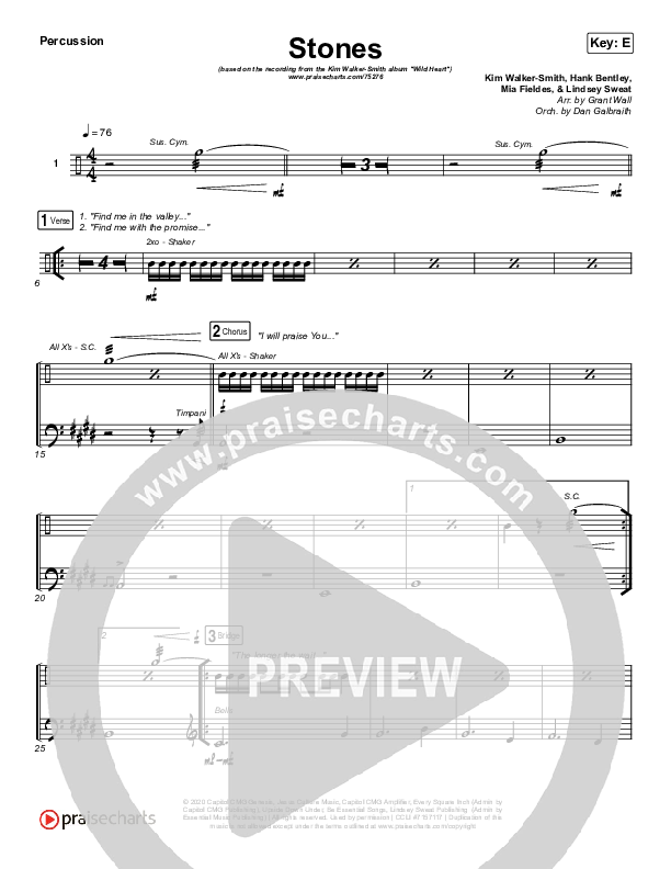 Stones Percussion (Kim Walker-Smith)