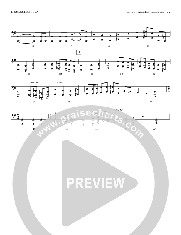 Love Divine All Loves Excelling Trombone 3/Tuba (Todd Billingsley)