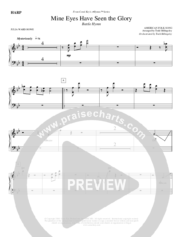 Mine Eyes Have Seen The Glory Harp (Todd Billingsley)