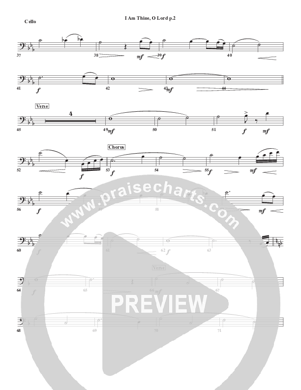 I Am Thine O Lord Cello (Chris Emert)