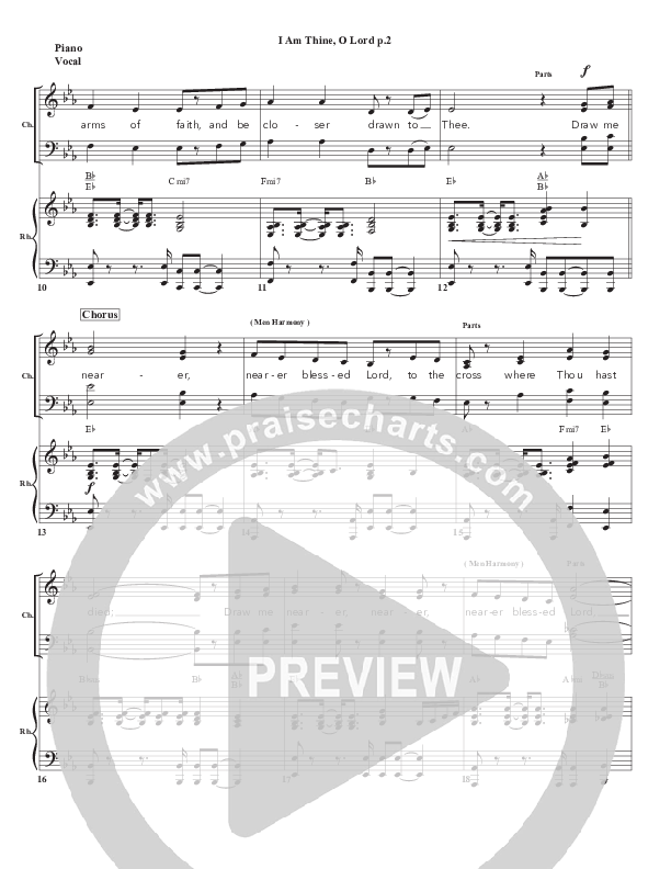 I Am Thine O Lord Piano/Vocal (Chris Emert)