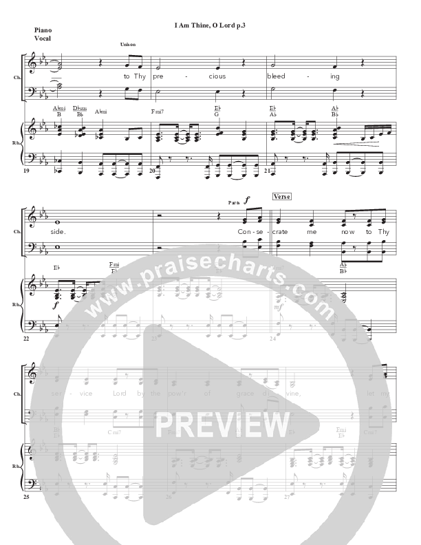 I Am Thine O Lord Piano/Vocal (Chris Emert)