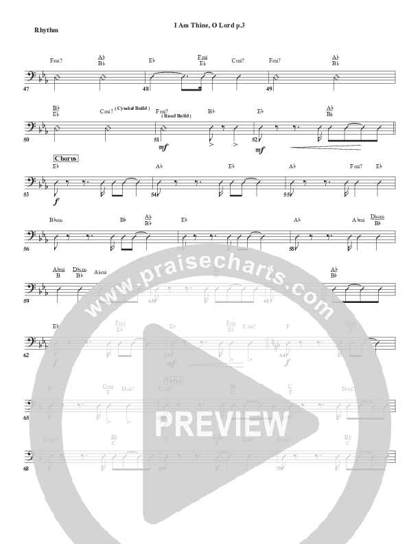 I Am Thine O Lord Rhythm Chart (Chris Emert)