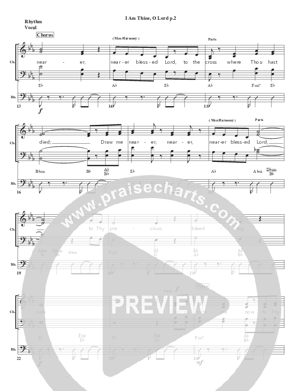 I Am Thine O Lord Rhythm/Vocal (Chris Emert)